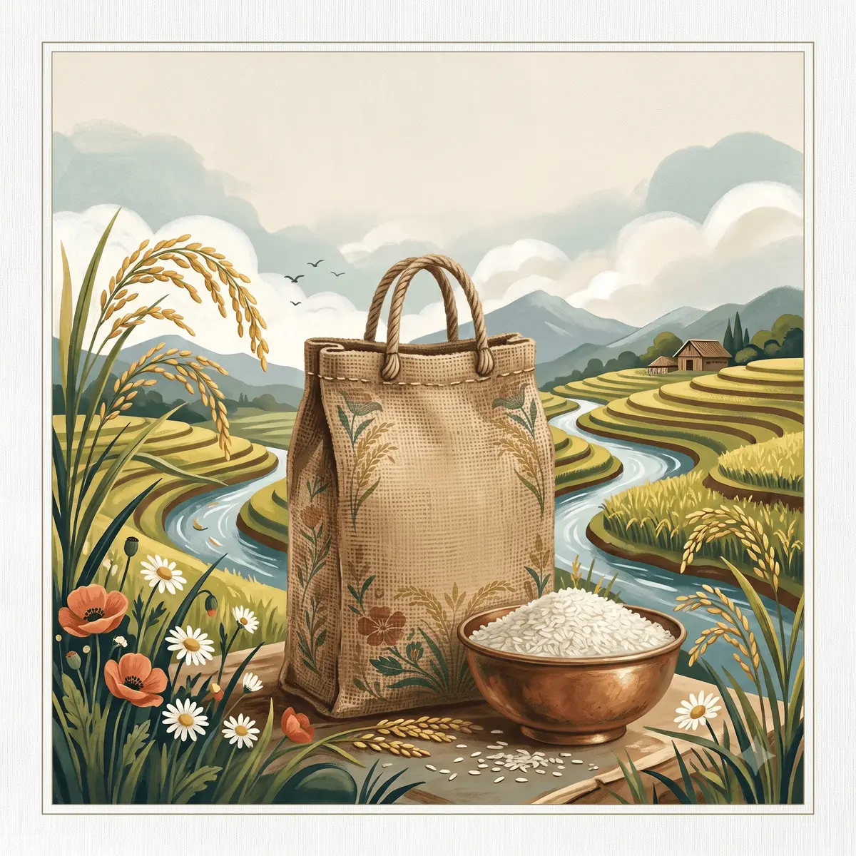 Premium export-quality rice sack from Upalar Export and Import LLP